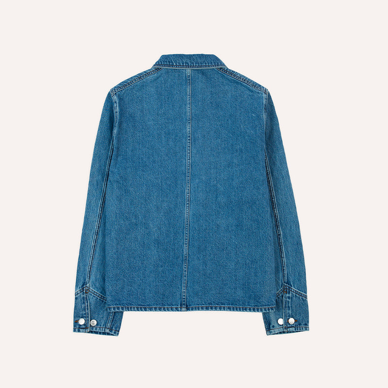 Drake's - Veste de travail - Jean Bleach Wash
