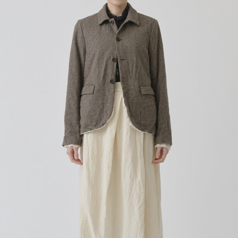 Pas de Calais -  Veste Courte Chevrons - Beige