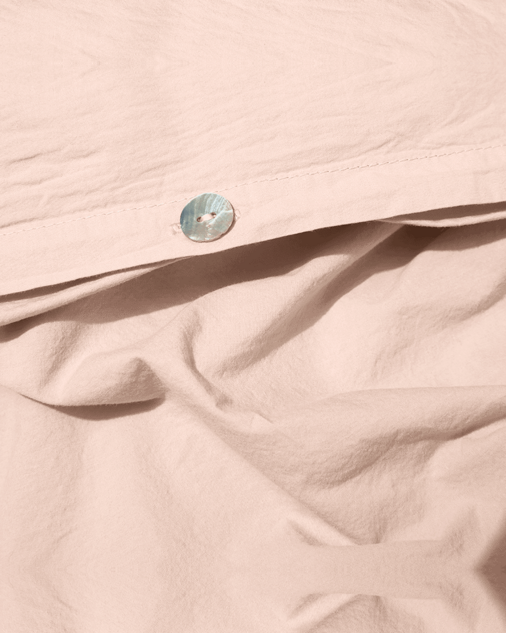 Merci - Cotton percale duvet cover - Sand Rose