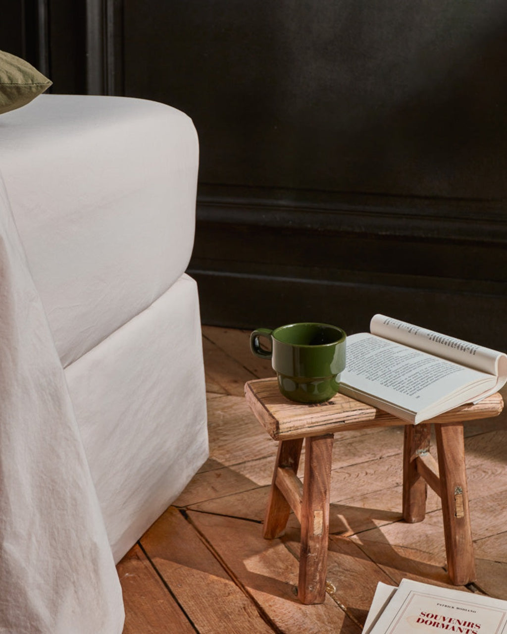 Merci - Cotton percale fitted sheet - Sand Rose