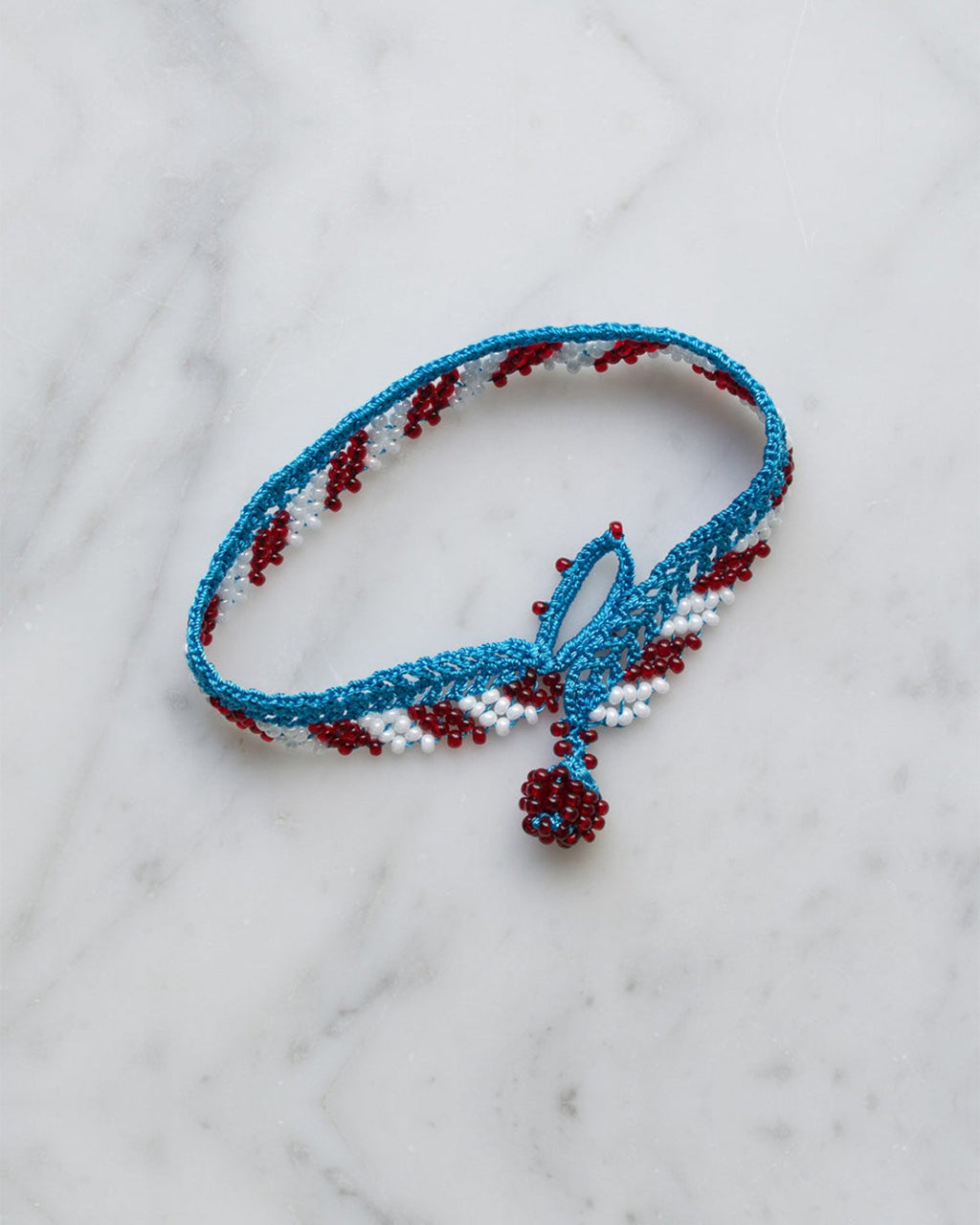 Ottomania - Bracelet Crochet Stripes - Bleu
