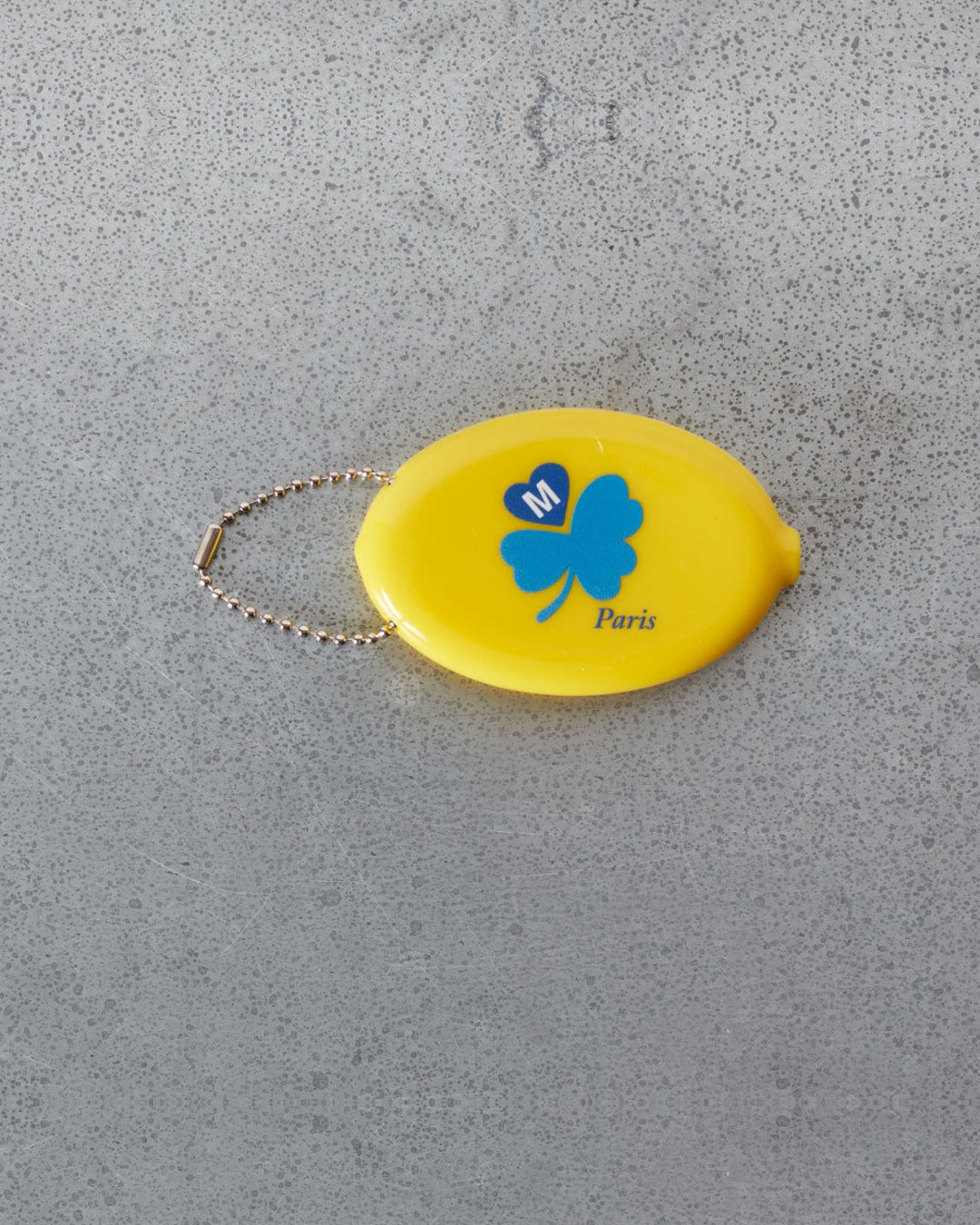 Merci - Porte Clé Monnaie - Jaune