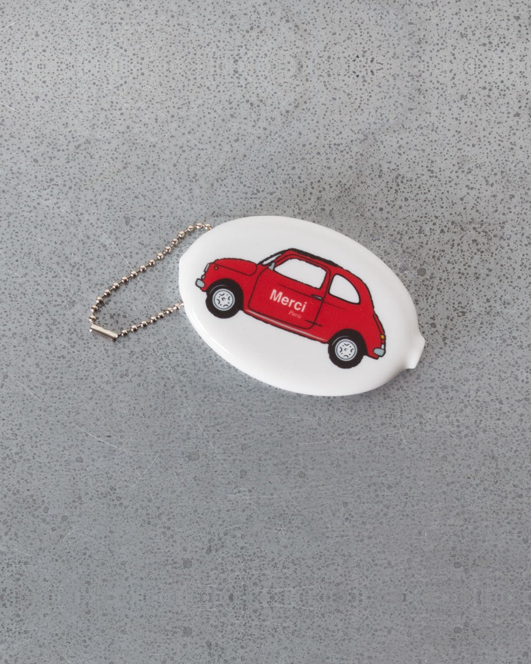 Merci - key ring - White