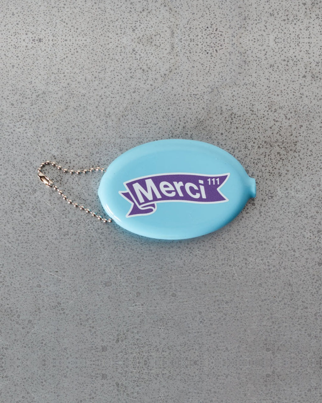 Merci - key ring - Blue