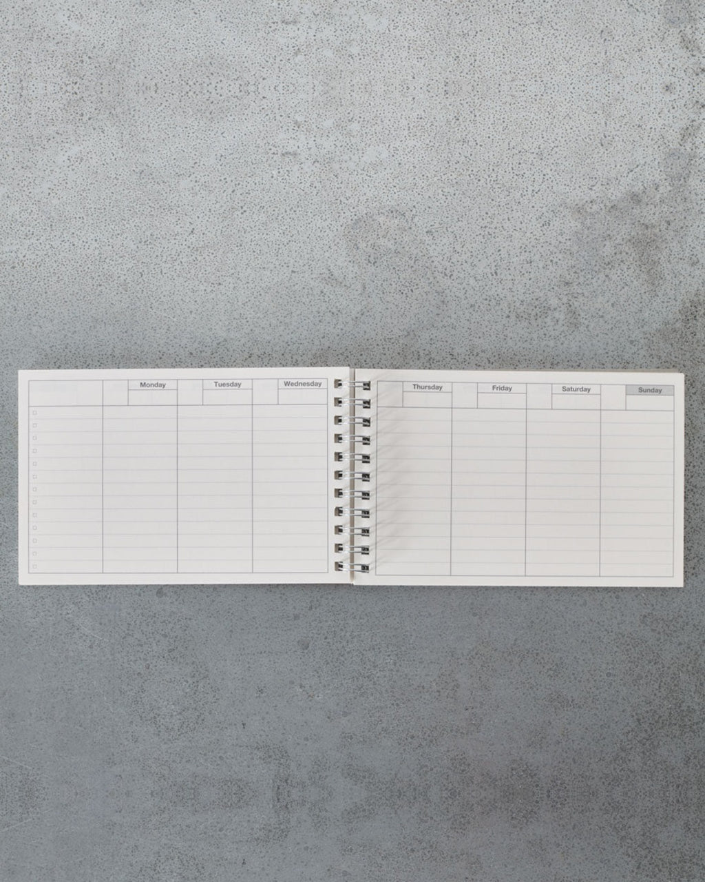 Merci - Agenda Weekly Schedule - Rose Neon