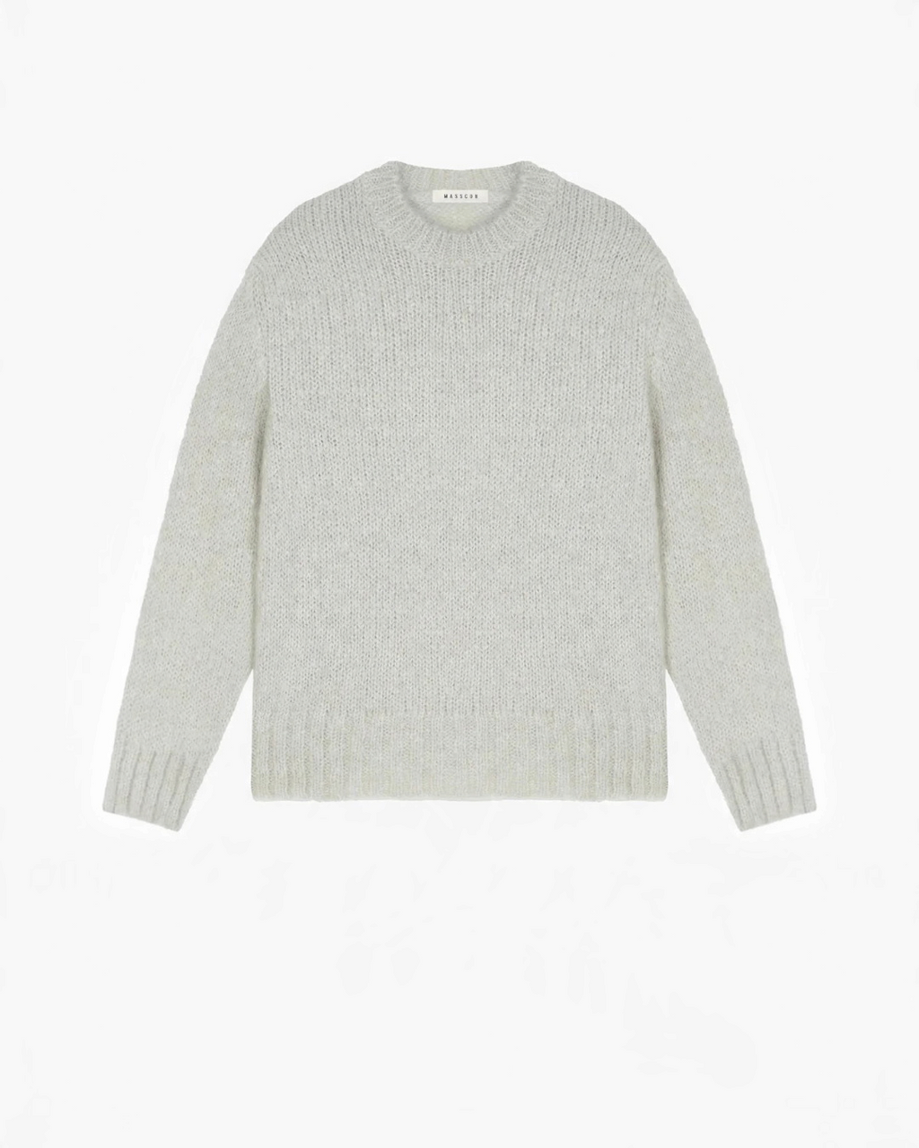Pull Merci Paris Masscob Frida en maille duveteuse écru mélange de mohair et alpaga à coupe ample