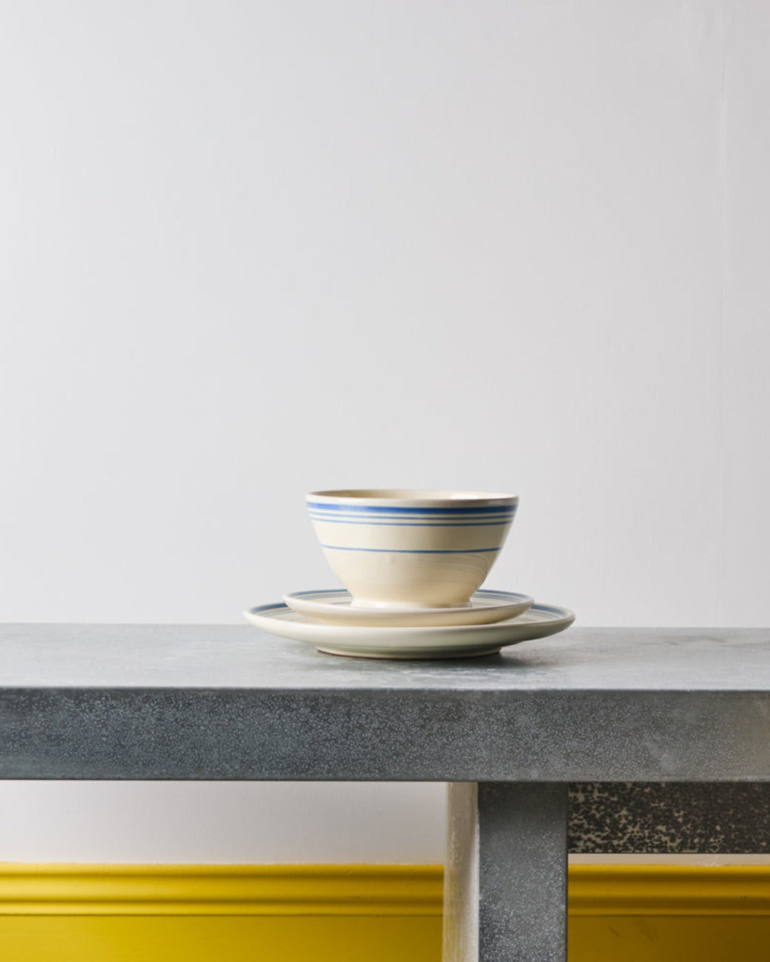 Ceramics Nicola Fasano - Plate - Blue line