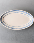 Ceramics Nicola Fasano - Plat Ovale - Ligne Bleu