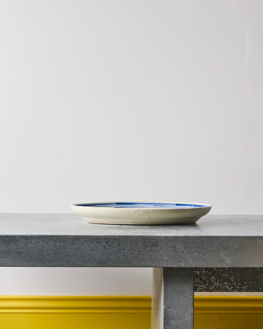 Ceramics Nicola Fasano - Ovale plate - Blue line