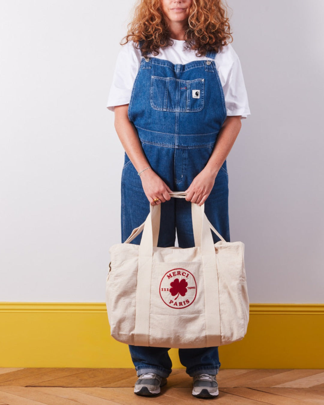 Merci - Weekender 2 Canvas Bag - Natural