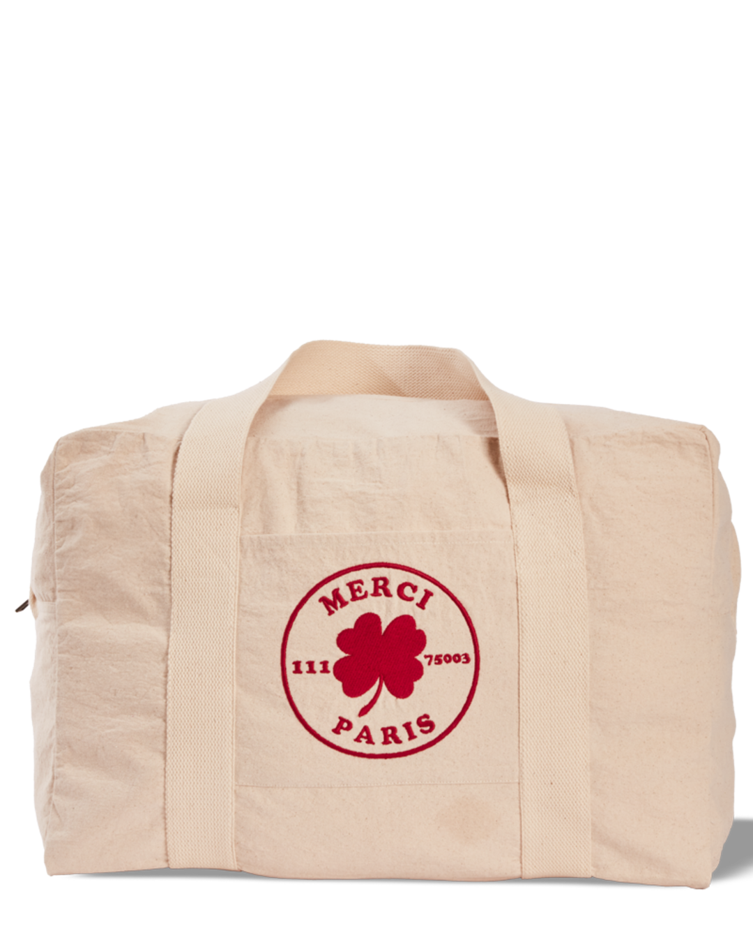Merci - Weekender 2 Canvas Bag - Natural