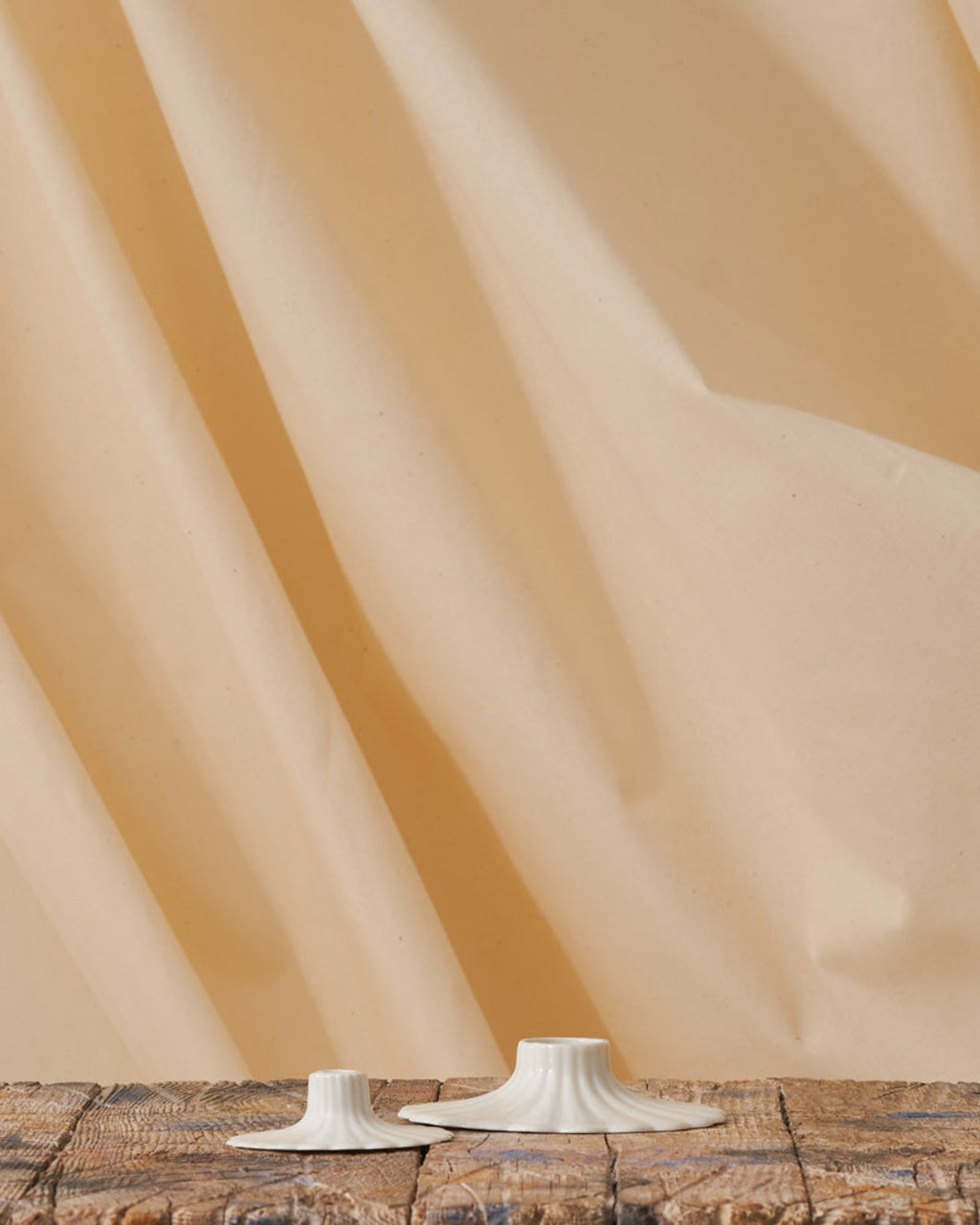 Les Bons Jours - Mini candlestick Shell - White
