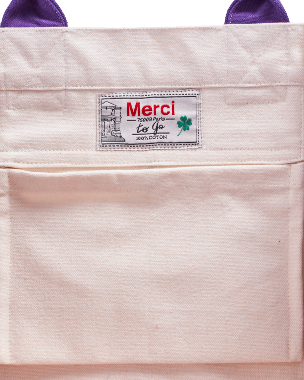 Merci - Cabas Tréfle Bouclette - Violet