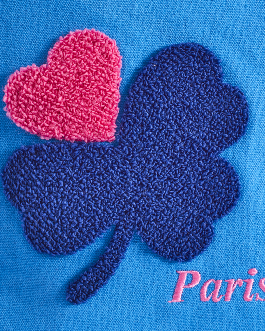Merci - Cabas Tréfle Bouclette - Bleu