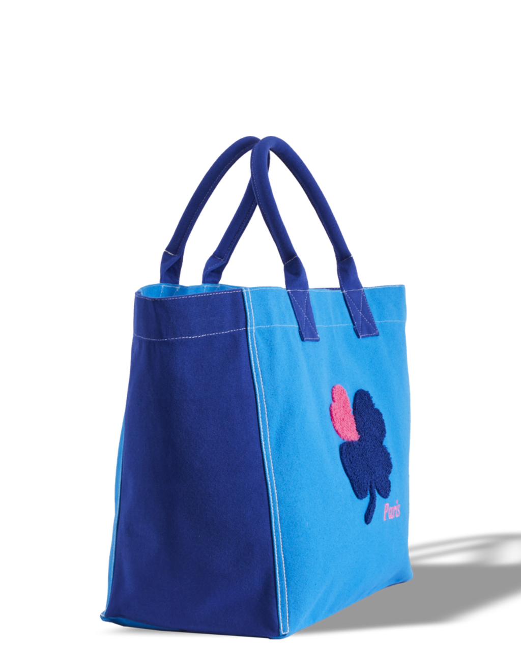 Merci - Cabas Tréfle Bouclette - Bleu