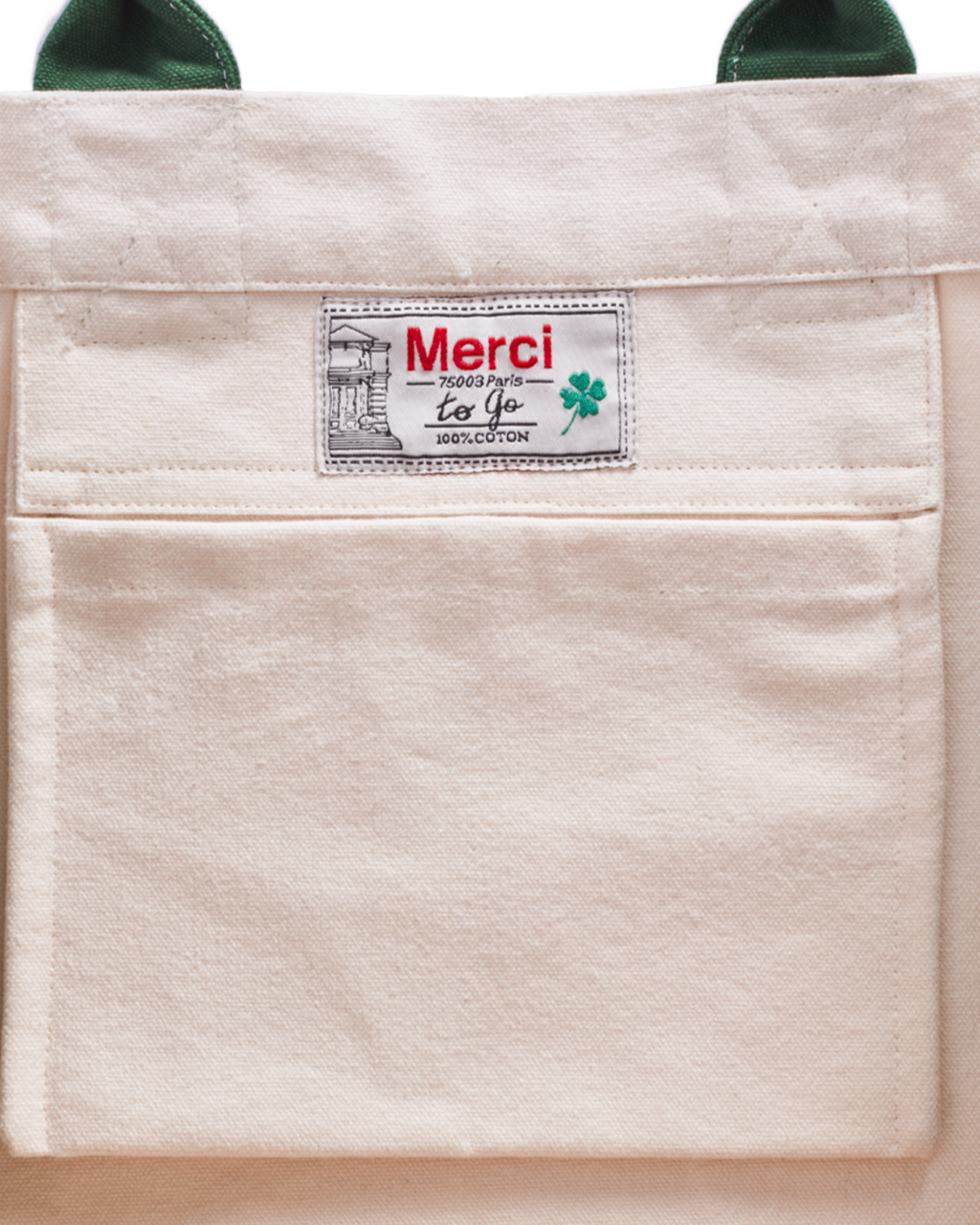 Merci - Cabas Tréfle Bouclette - Vert
