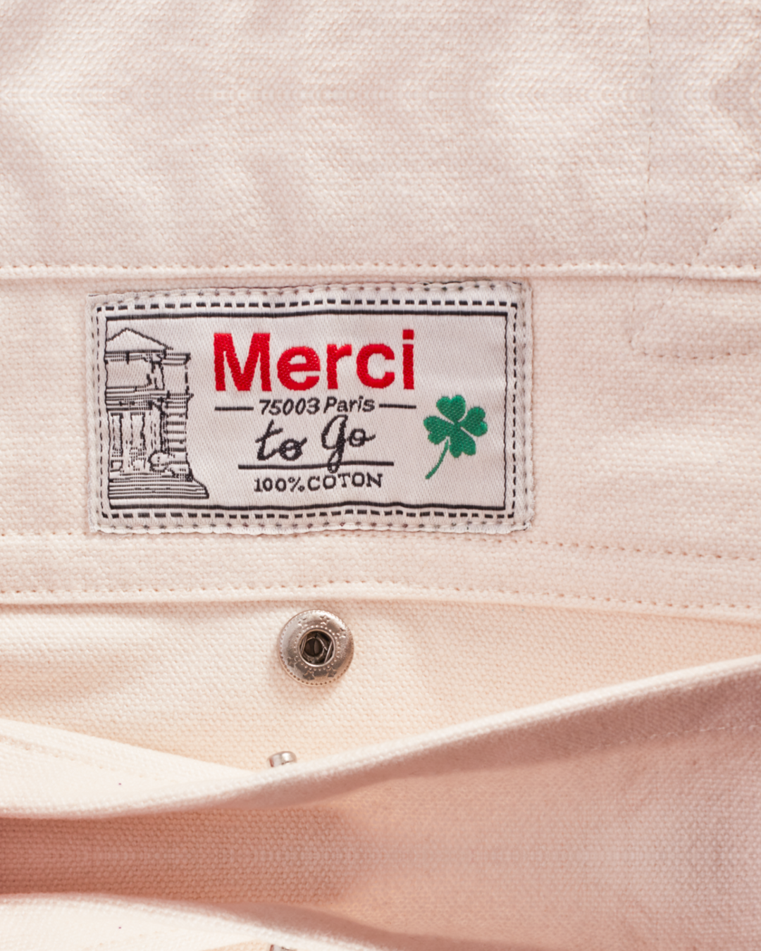 Merci - Cabas Tréfle Bouclette - Vert