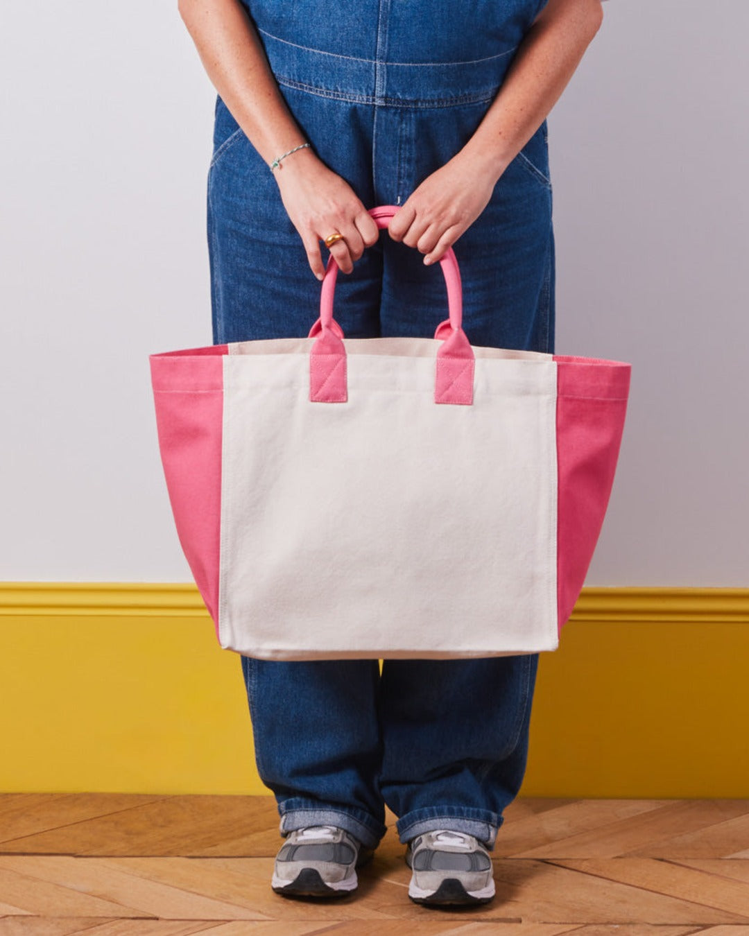 Merci - Clover-Heart Shopping Bag - Pink