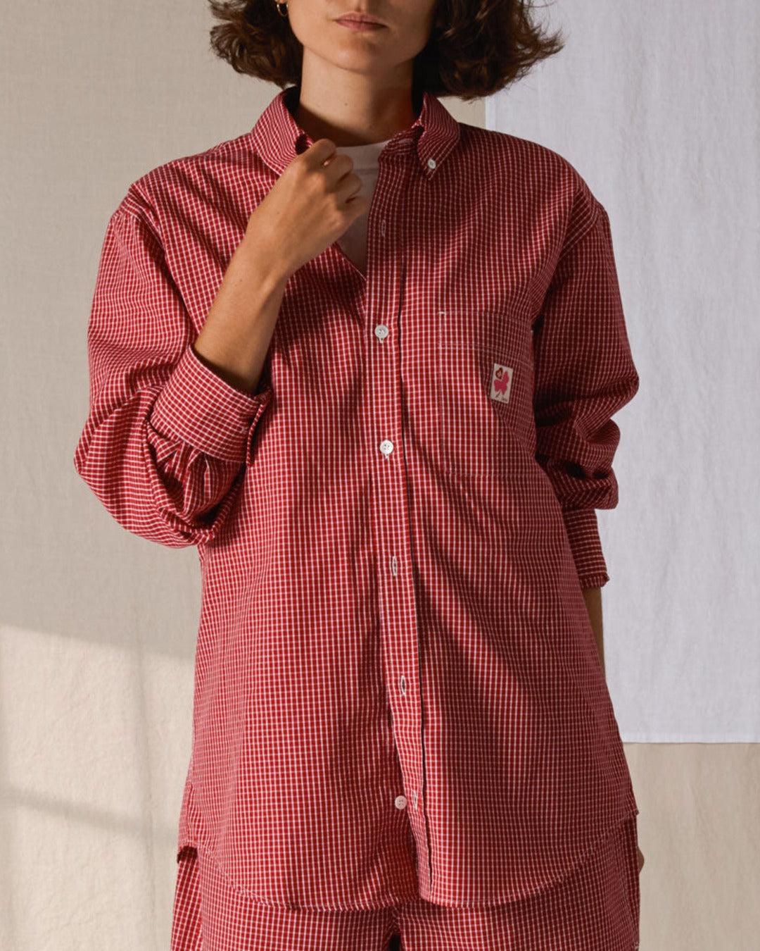 Merci - Chemise Basile - Carreaux Rouge