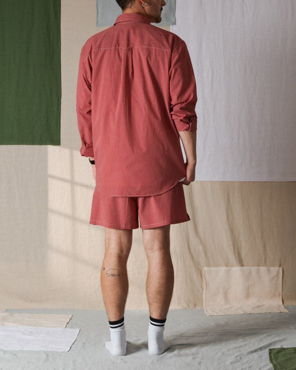 Merci - Chemise Basile - Carreaux Rouge