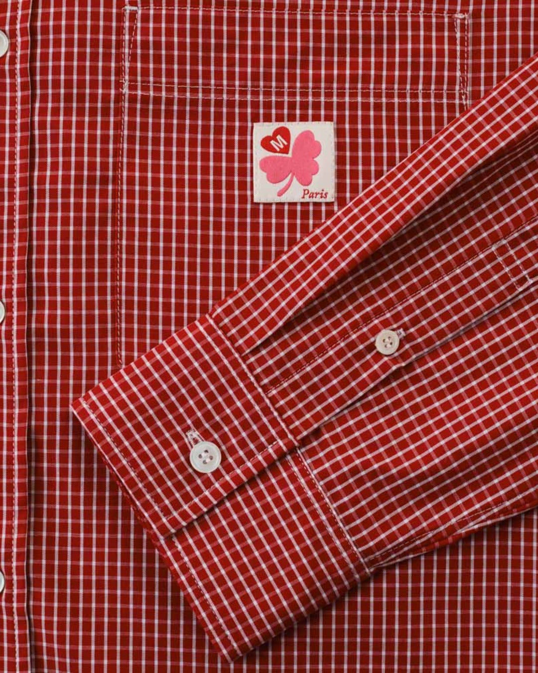 Merci - Chemise Basile - Carreaux Rouge