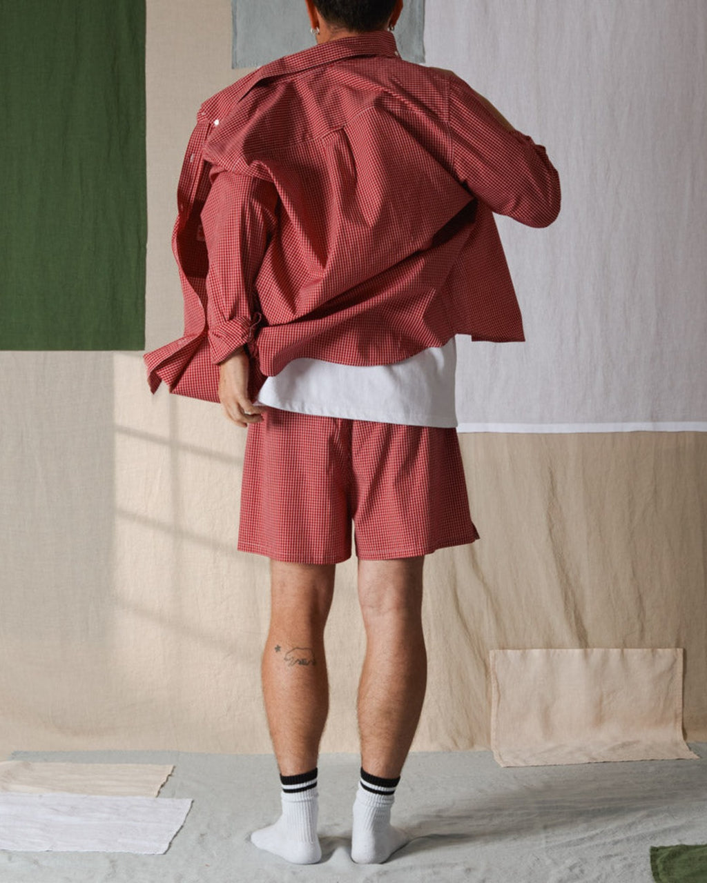 Merci - Chemise Basile - Carreaux Rouge