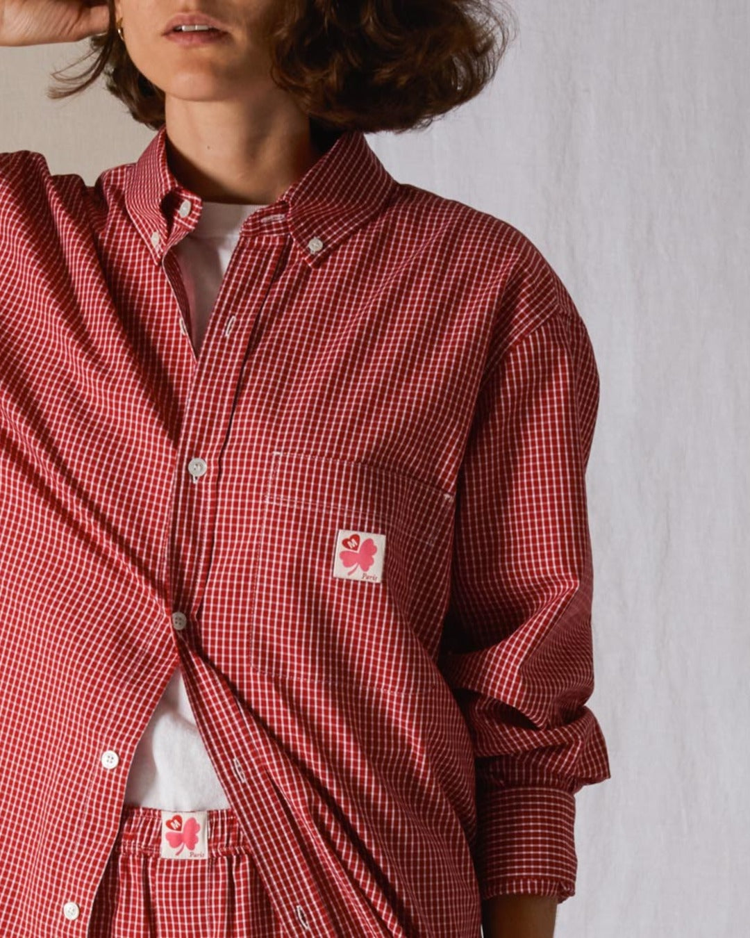 Merci - Chemise Basile - Carreaux Rouge