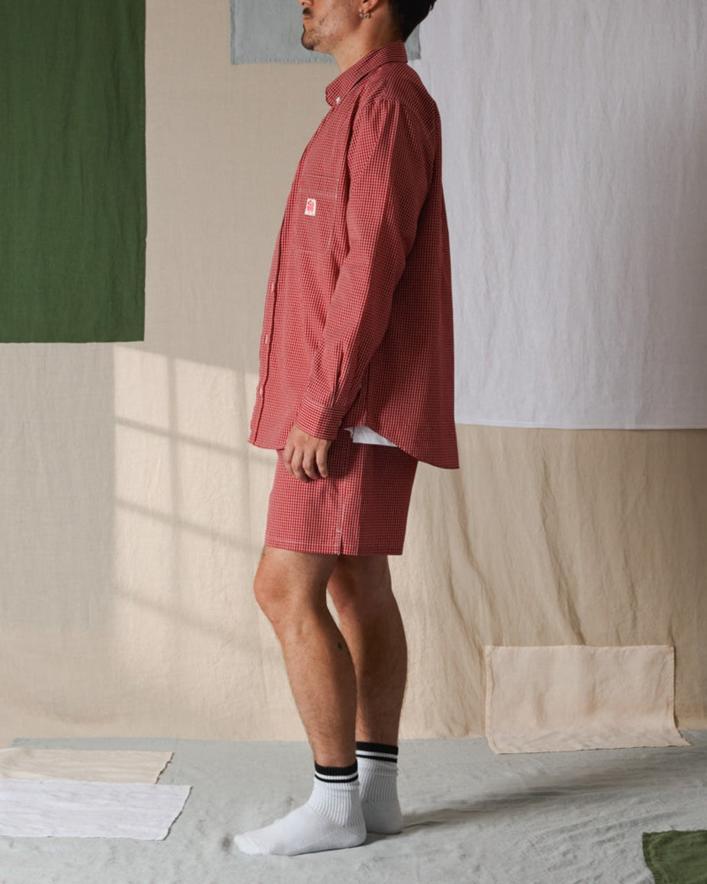 Merci - Chemise Basile - Carreaux Rouge