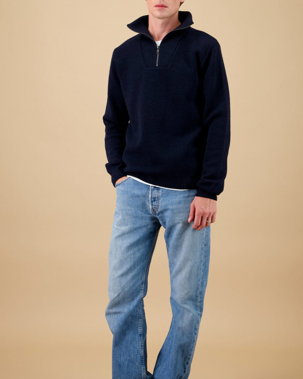 Nitto Knitwear - Pull Youri Camionneur - Marine