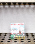 Merci - Box of 120 large matches - Eiffel Tower