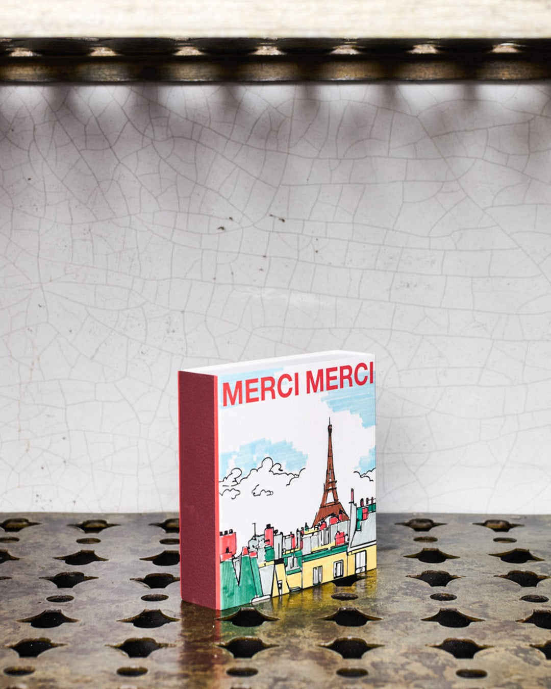 Merci - Box of 120 large matches - Eiffel Tower