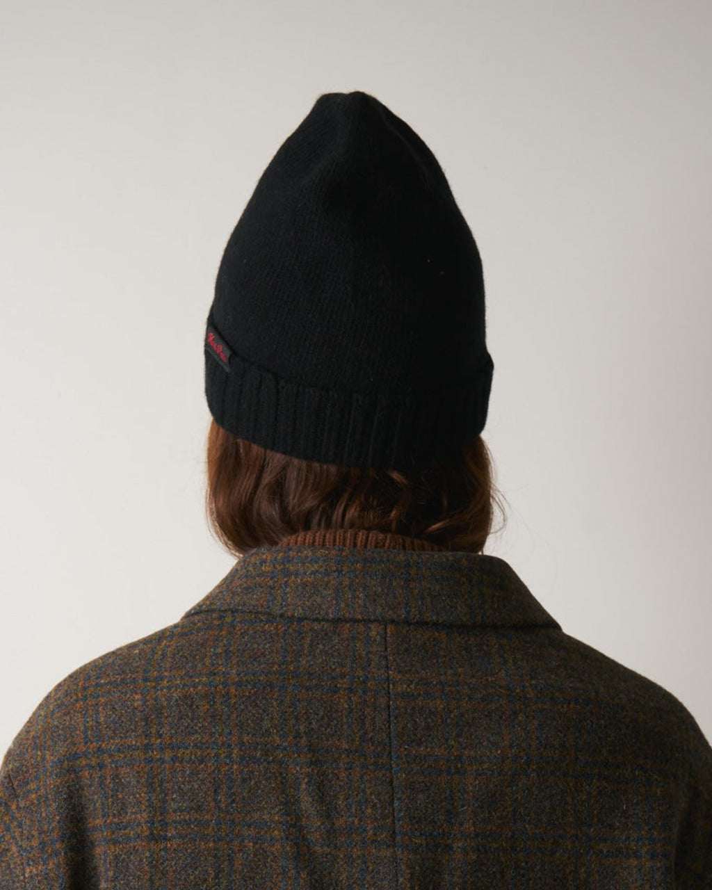 Merci - Bonnet en laine et cachemire - Noir & Rouge