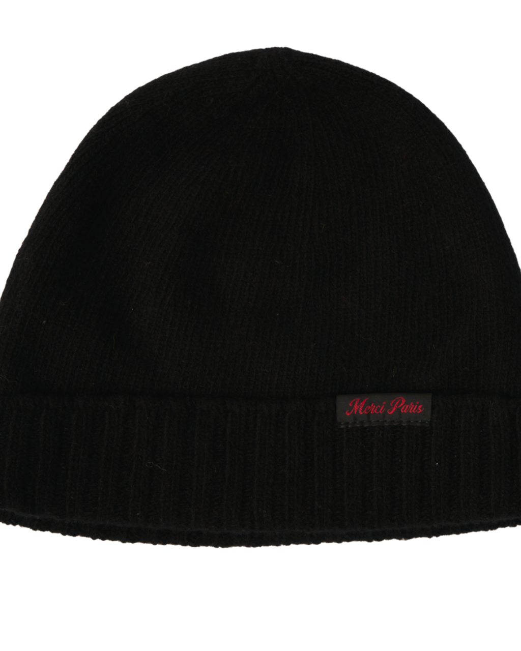 Merci - Bonnet en laine et cachemire - Noir & Rouge