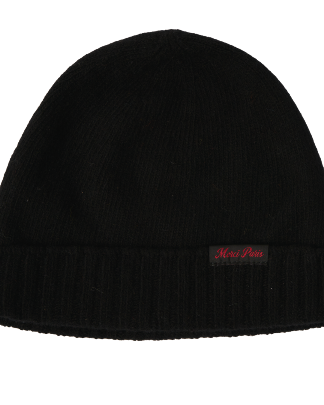 Merci - Bonnet en laine et cachemire - Noir & Rouge