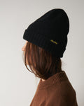 Merci - Wool and cashmere hat - Black & Yellow