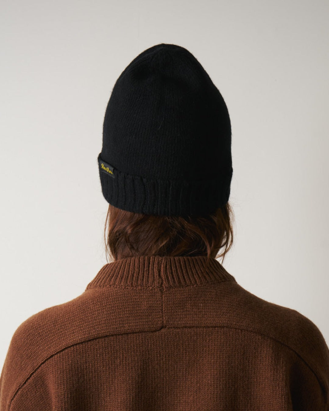 Merci - Wool and cashmere hat - Black & Yellow