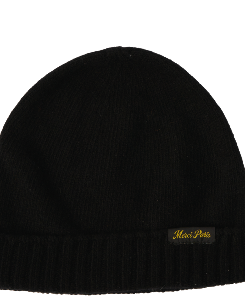 Merci - Wool and cashmere hat - Black & Yellow