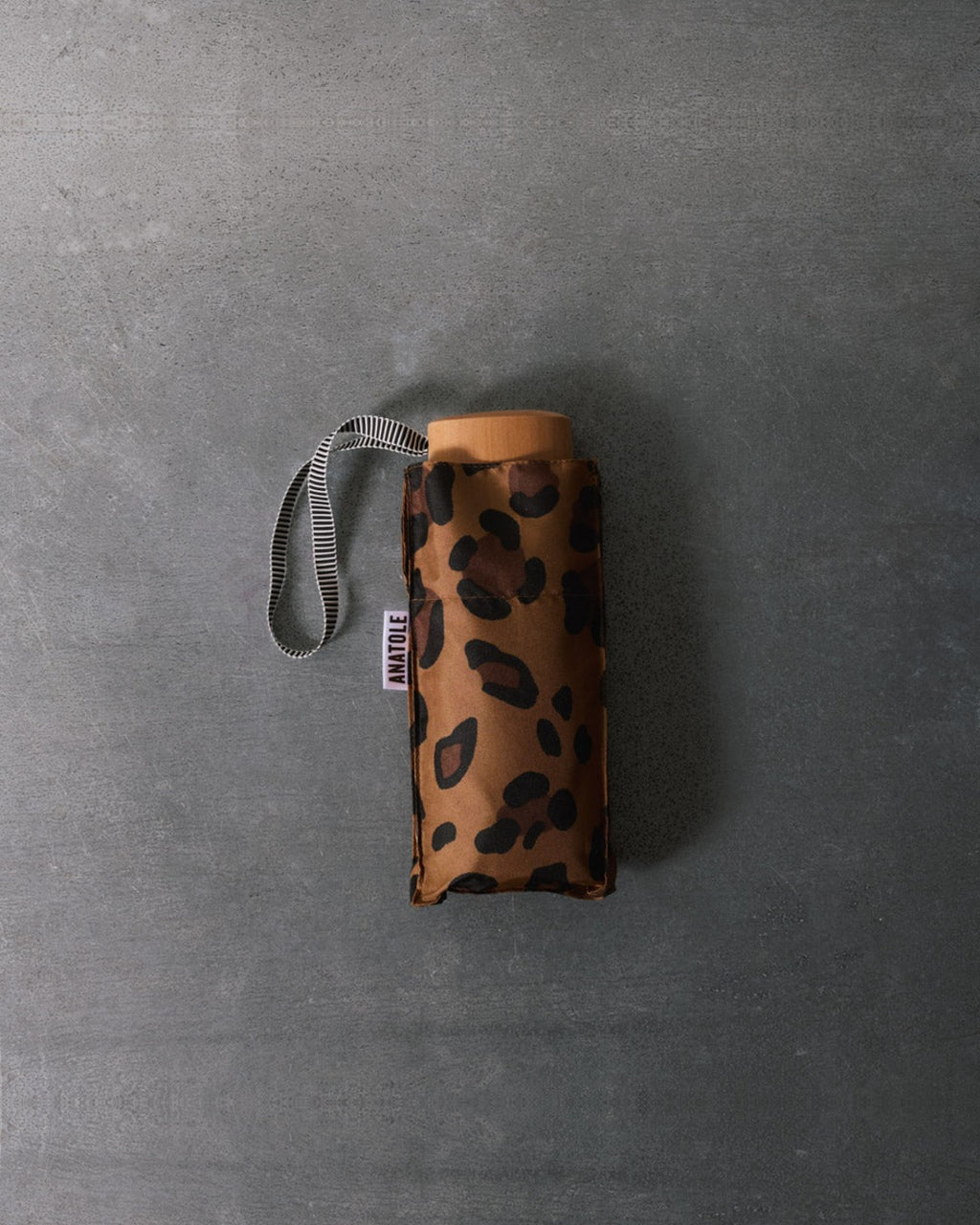 Anatole - Small wooden umbrella - Leopard