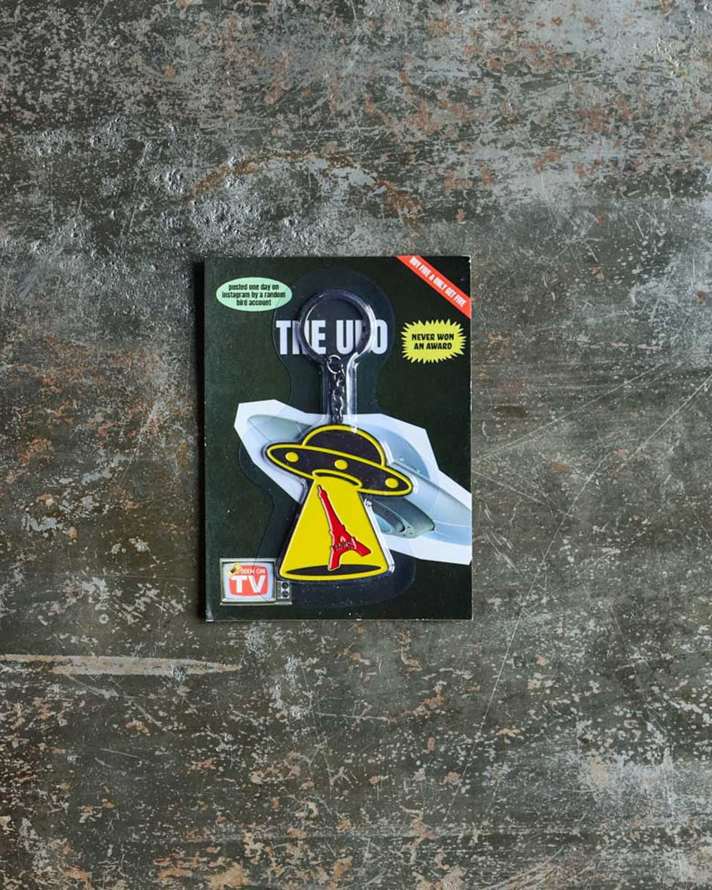 Merci - Porte-Clés En Métal Ufo Tour Eiffel