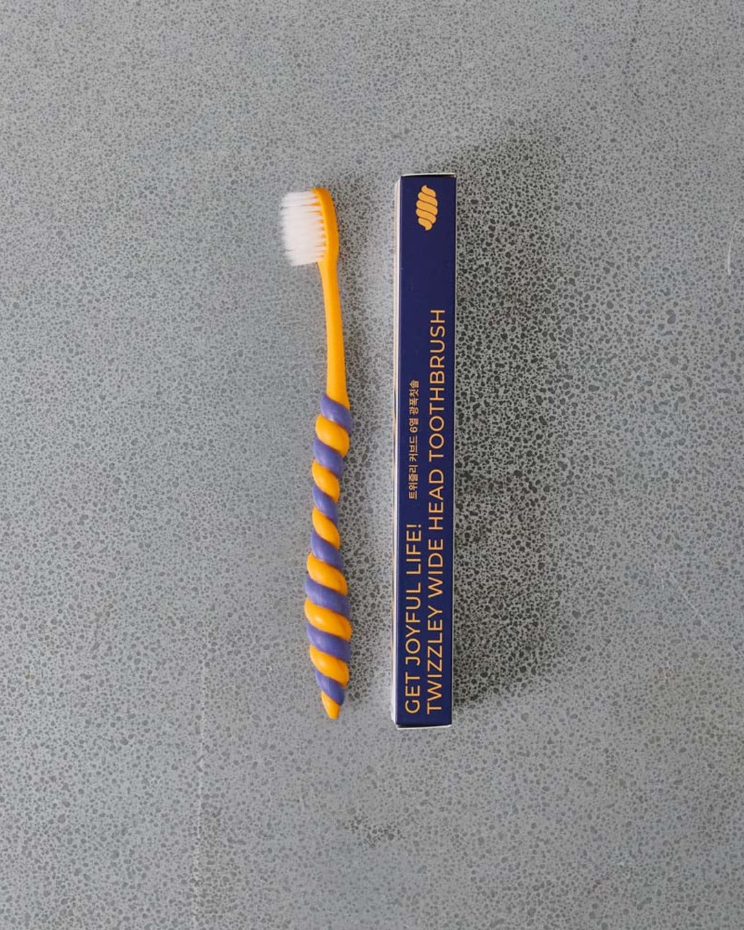 Twizzley - Toothbrush - Yellow & Navy