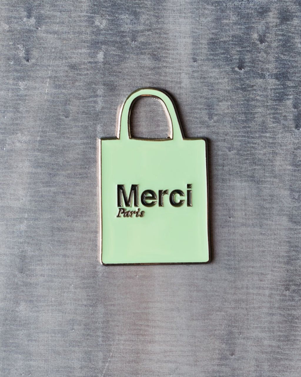 Merci - Magnet En Métal Tote Bag Vert
