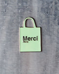 Merci - Magnet En Métal Tote Bag Vert