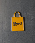 Merci - metal magnet - Yellow Tote bag