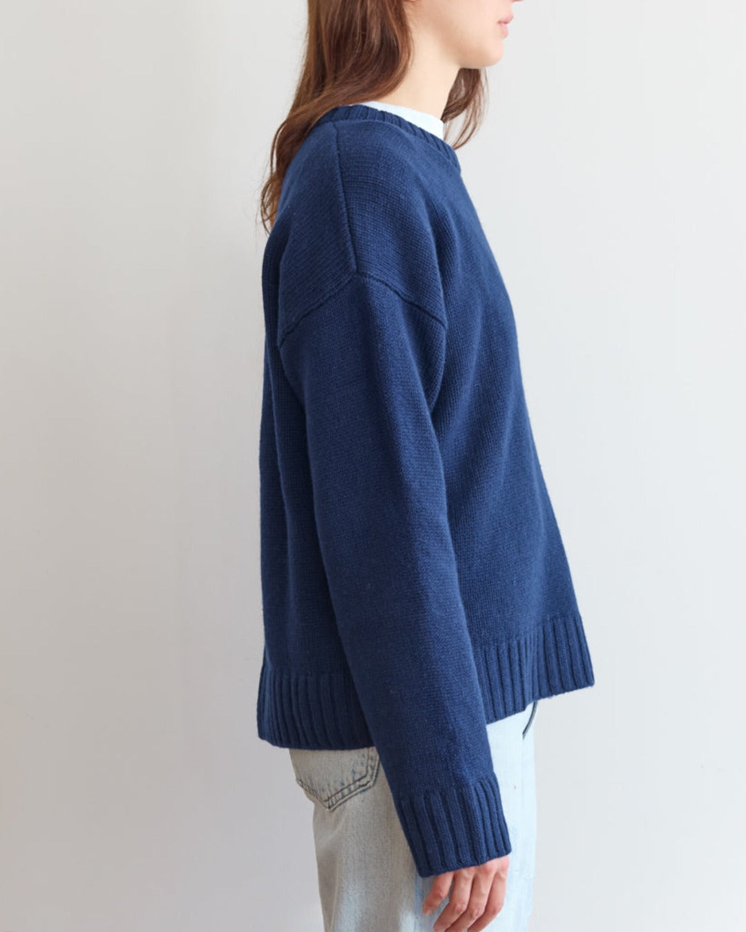 Merci - Pull en laine - Marine