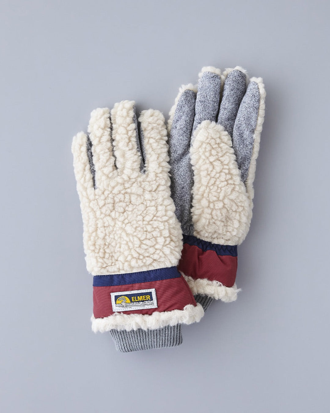 Elmer - Teddy Gloves 5FGR - Beige & Red