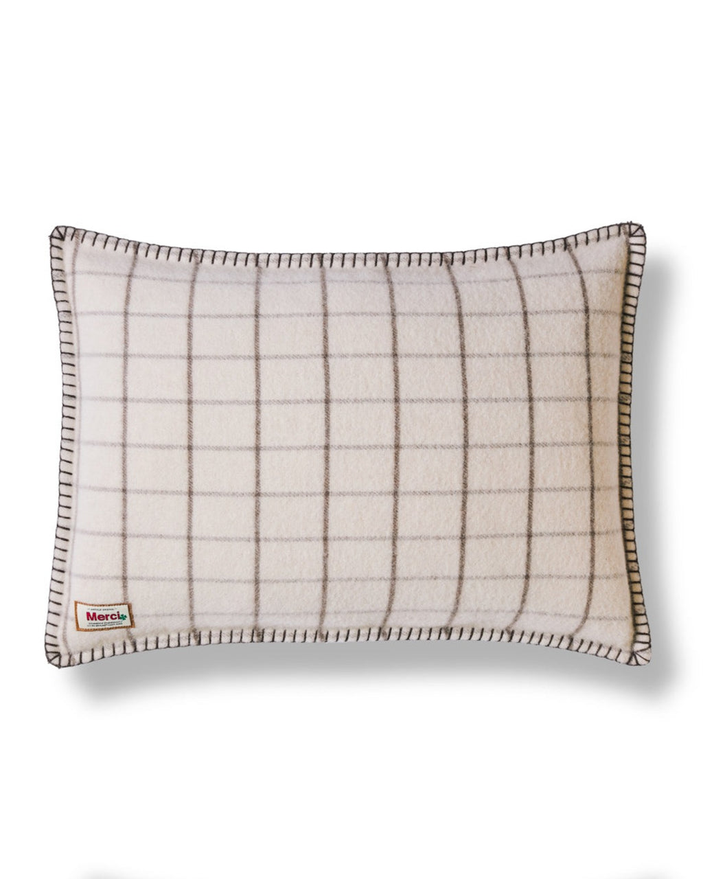Merci - cushion - Cha Iro Brown Check