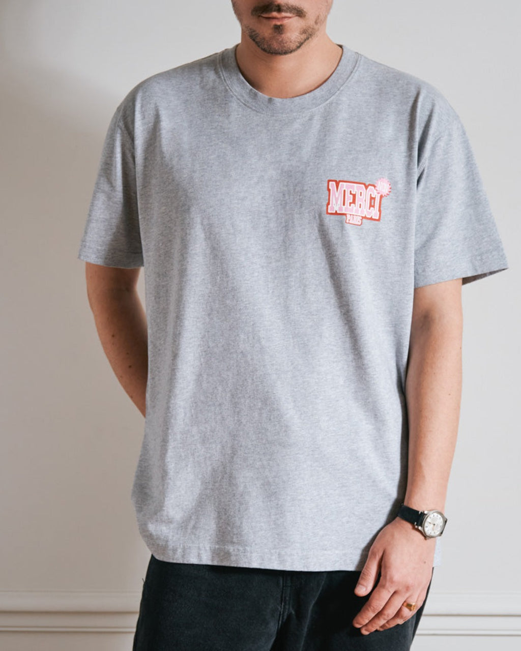 Merci - Non Merci College T-Shirt - Grey