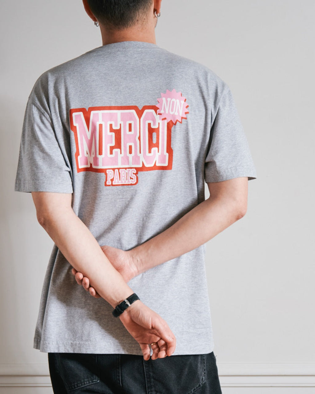 Merci - Non Merci College T-Shirt - Grey