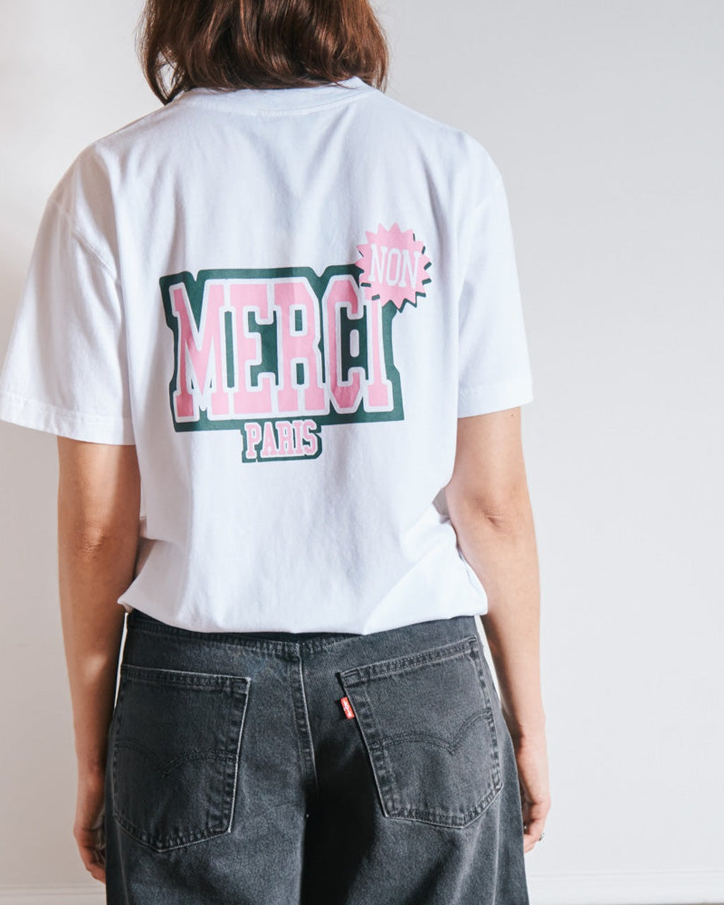 Merci - Non Merci College T-Shirt Kids - White