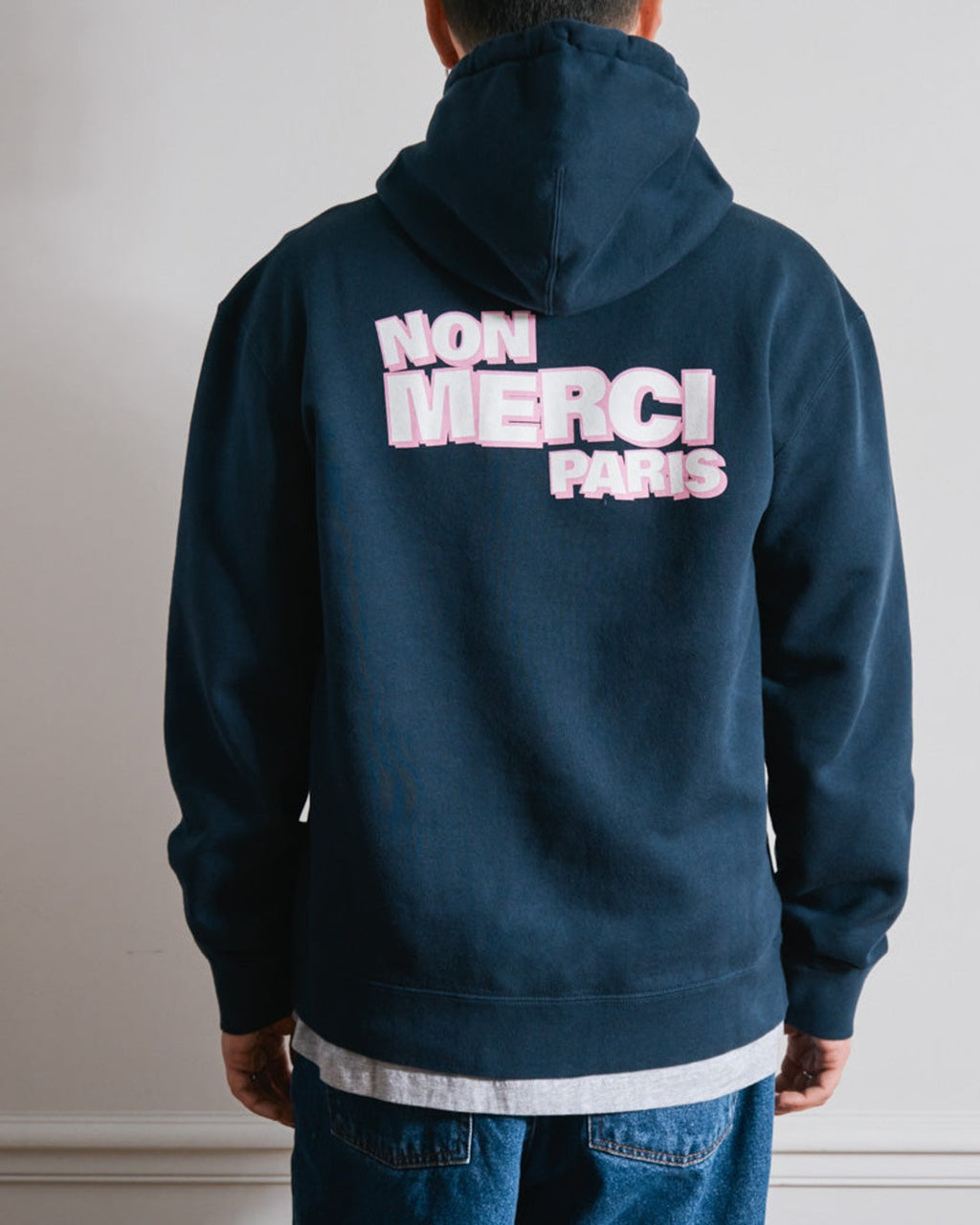 Merci - Sweat Non Merci - Marine